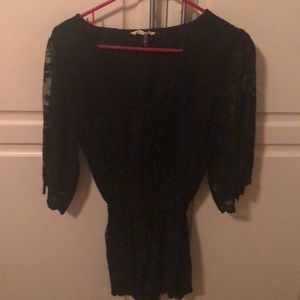 Black lace romper